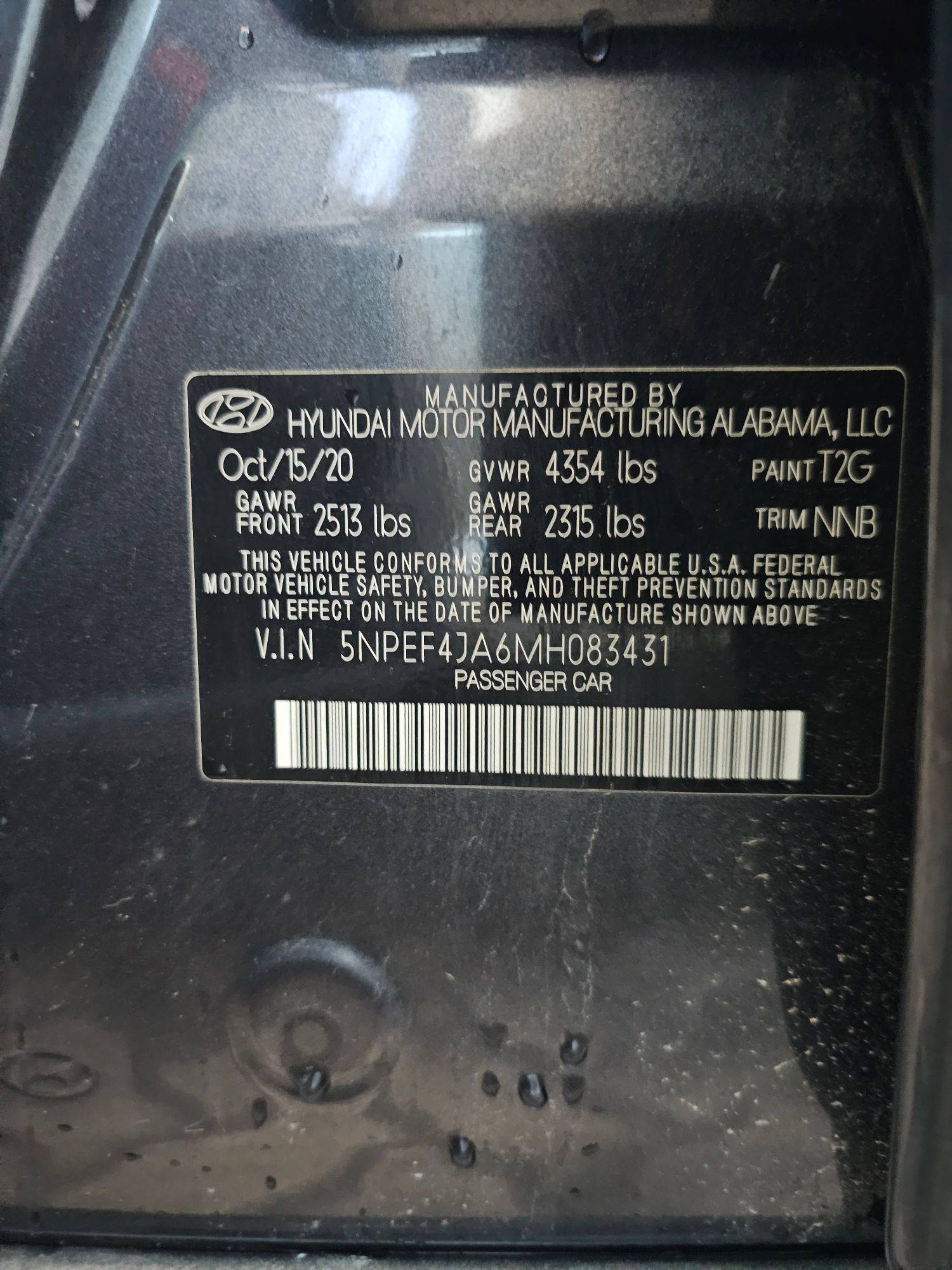 HYUNDAI SONATA 2021 - Marhaba Auction Used Cars - Image 12