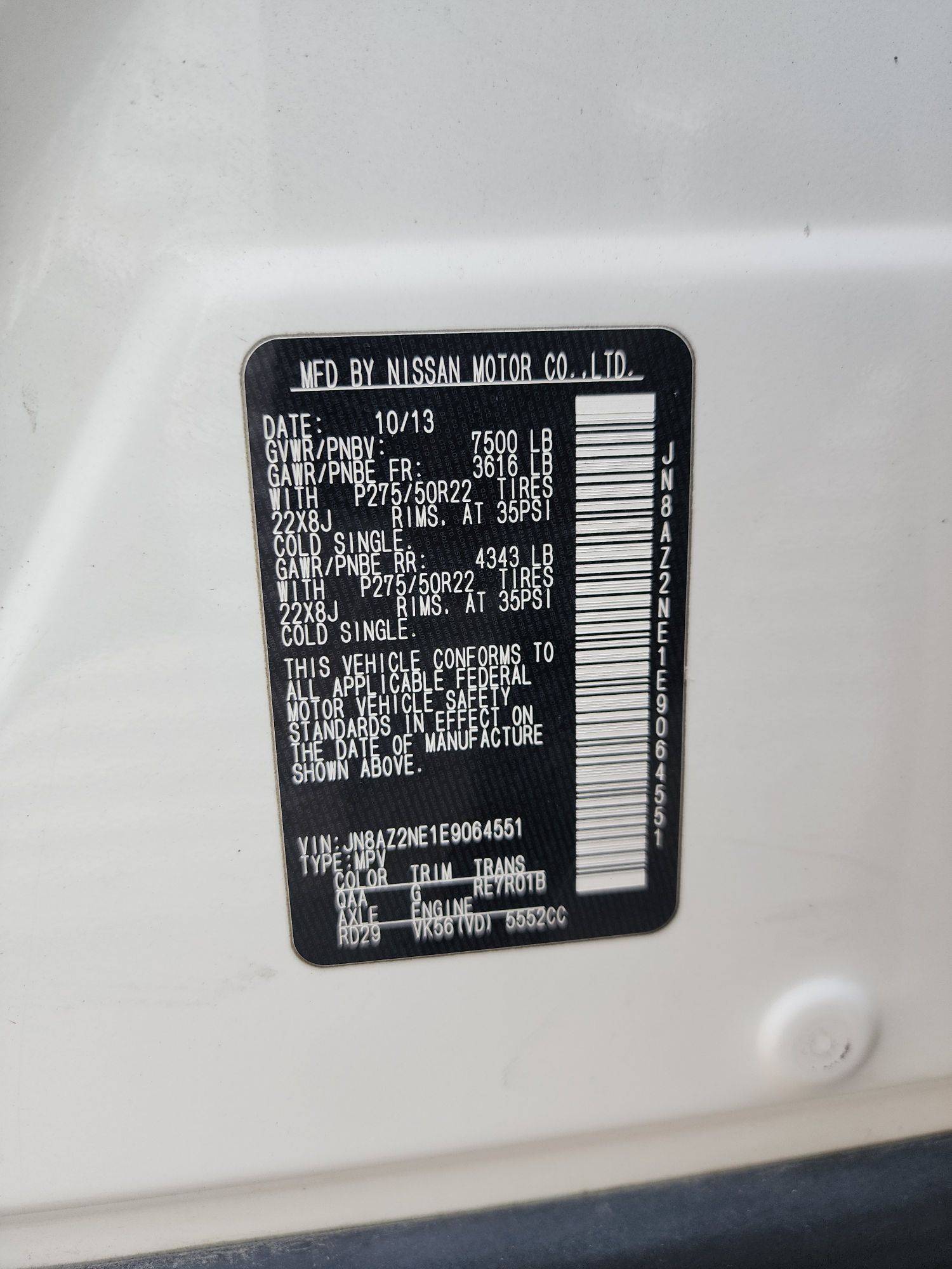 INFINITI QX80 2014 - Marhaba Auction Used Cars - Image 10