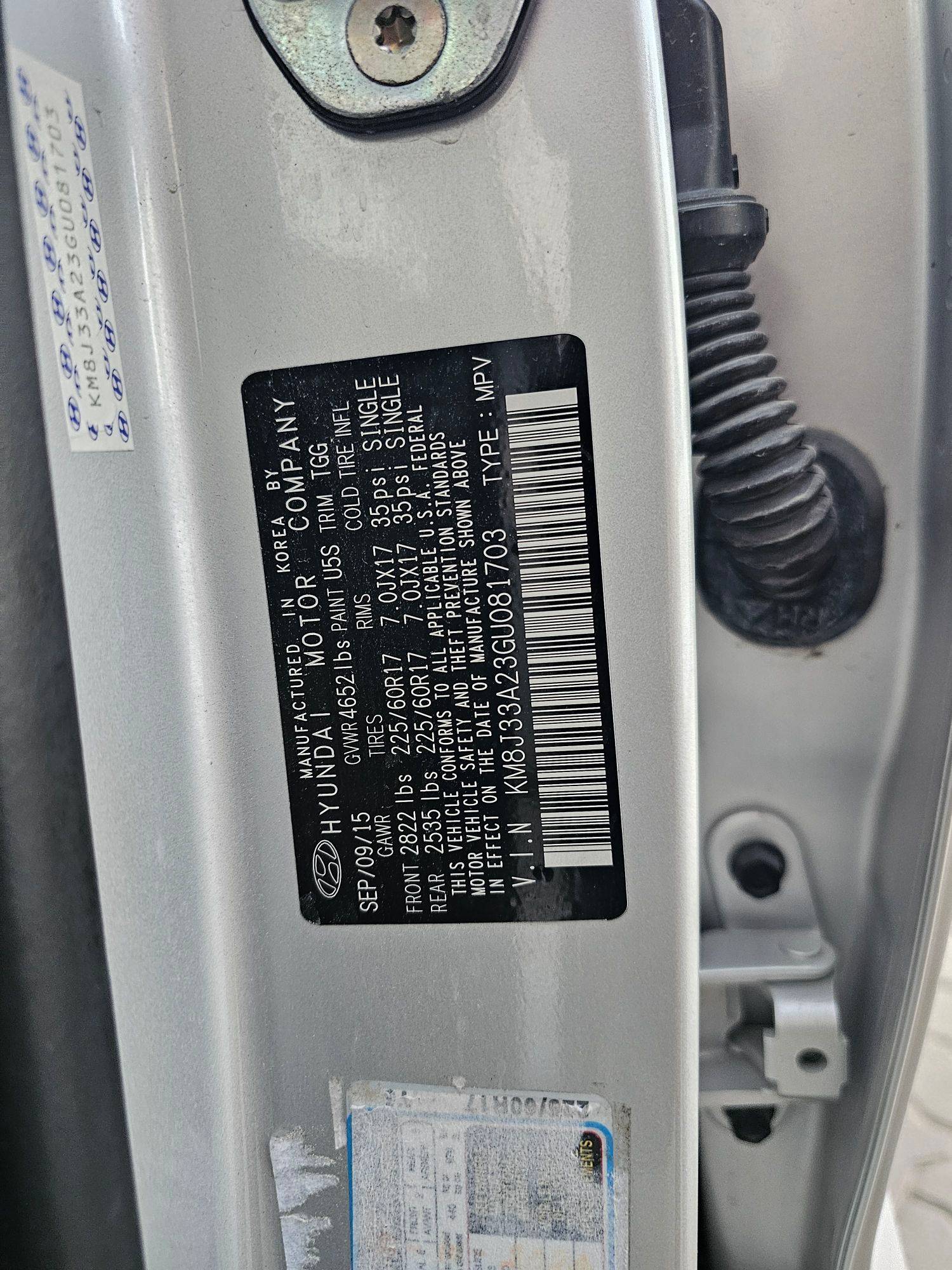 HYUNDAI TUCSON 2016 - Marhaba Auction Used Cars - Image 10