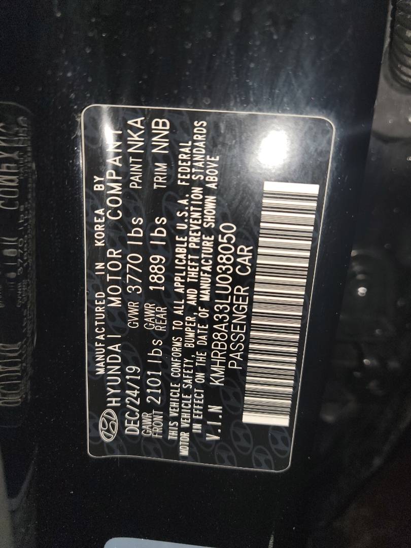 2020 HYUNDAI VENUE SEL — 156440 KM — Lot U038050 - Marhaba Auctions Used Cars - Image 9