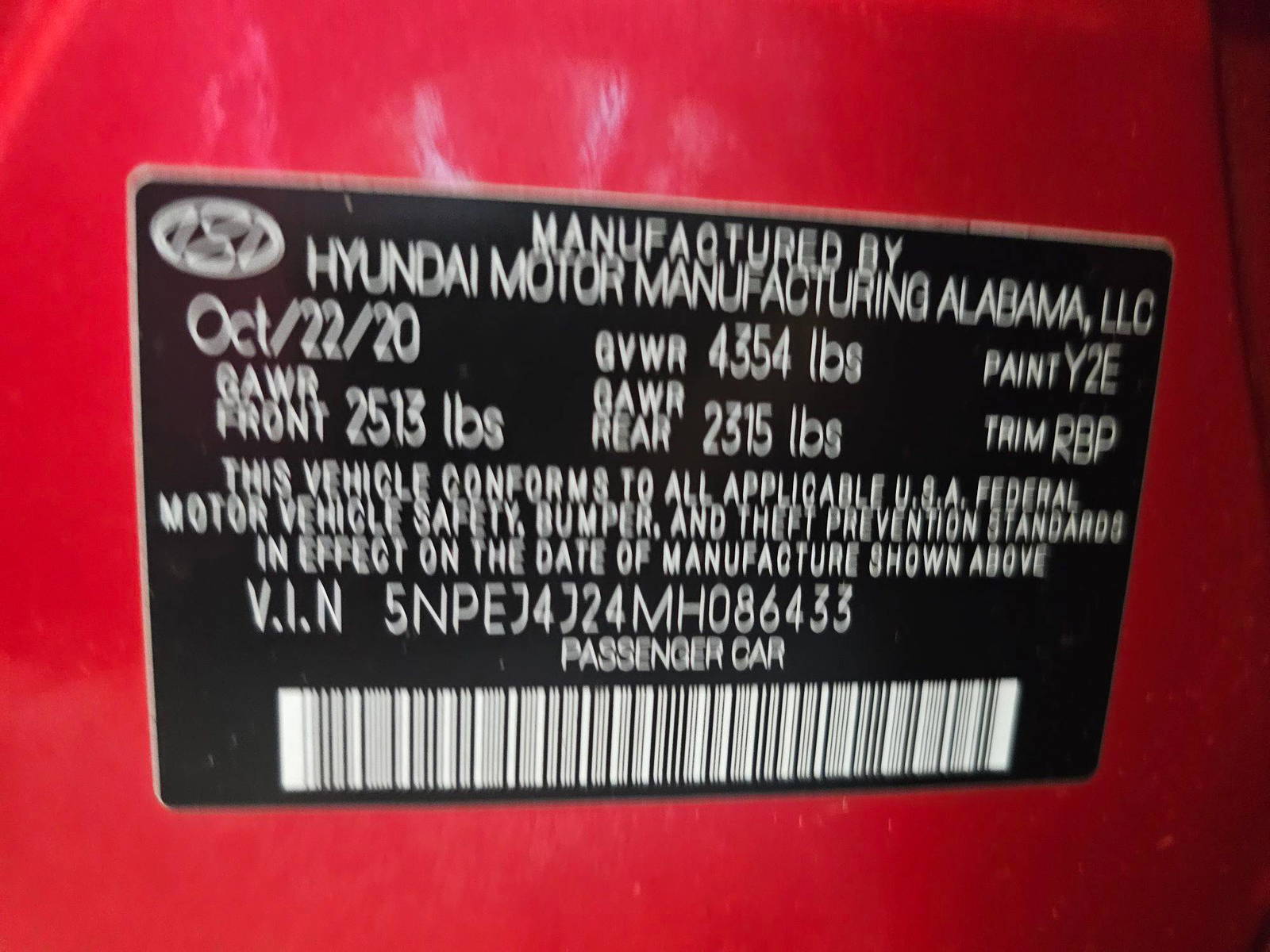 HYUNDAI SONATA 2021 - Marhaba Auction Used Cars - Image 7