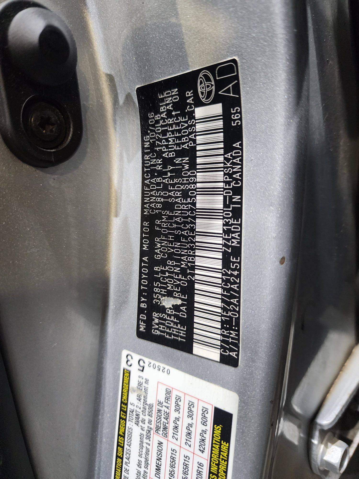 TOYOTA COROLLA 2007 - Marhaba Auction Used Cars - Image 10