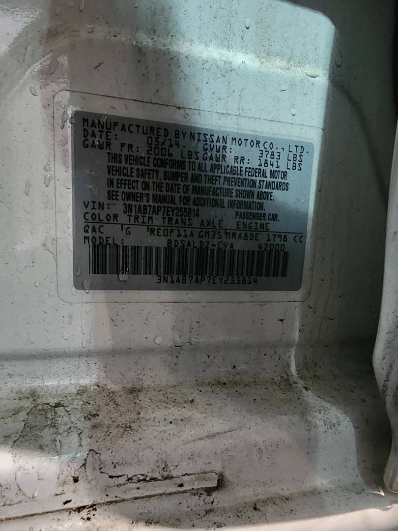 2014 NISSAN SENTRA — 86687 Miles — Lot 37510690 - Marhaba Auctions Used Cars - Image 4