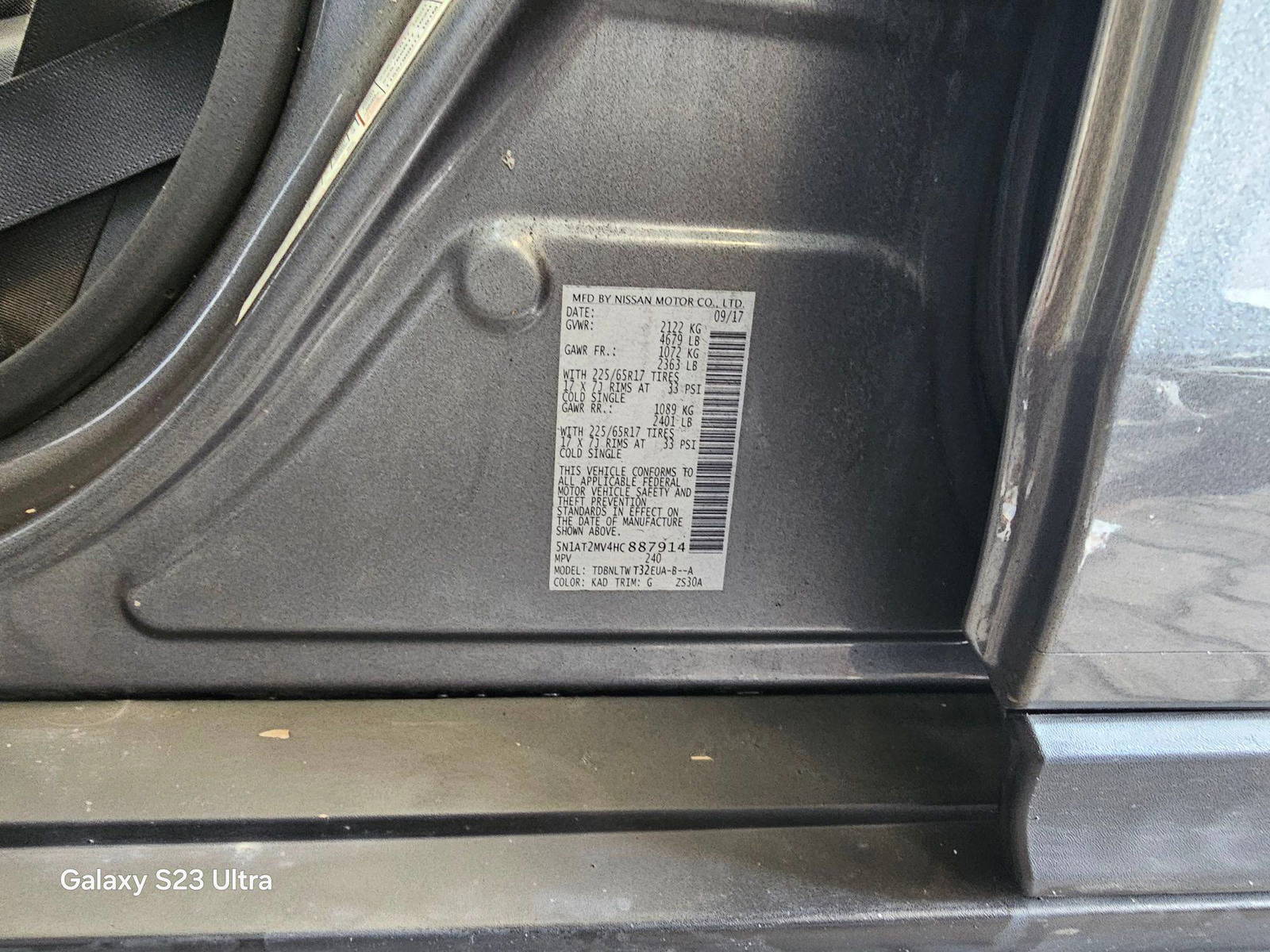 NISSAN ROGUE 2017 - Marhaba Auction Used Cars - Image 11