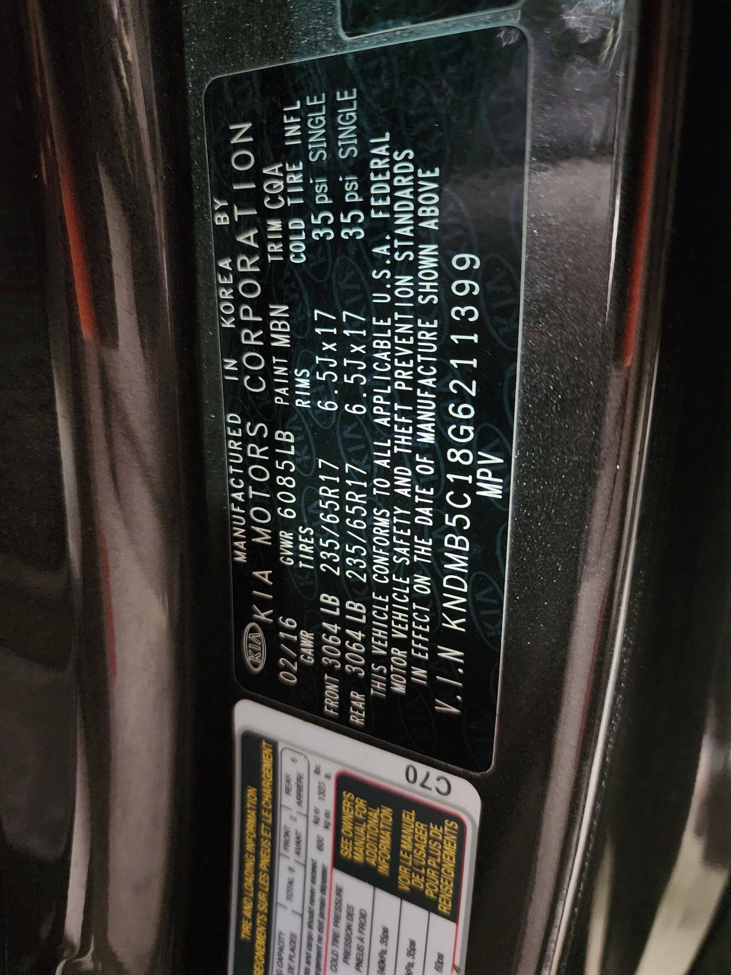 KIA SEDONA 2016 - Marhaba Auction Used Cars - Image 11