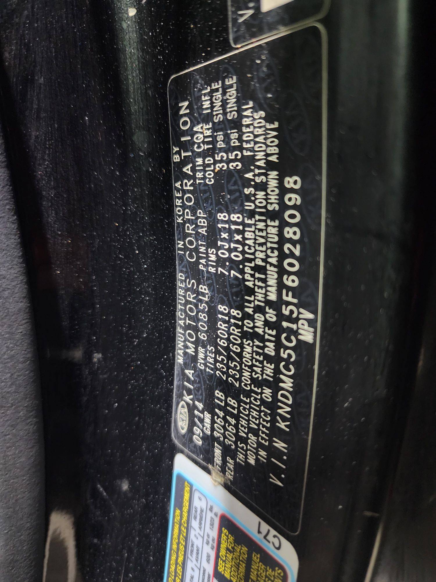 KIA SEDONA 2015 - Marhaba Auction Used Cars - Image 11