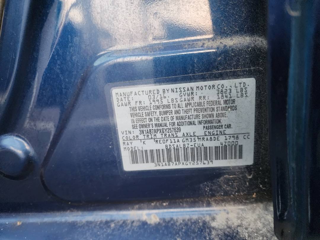 2016 NISSAN SENTRA — 122826 Miles — Lot 46113134 — Souq - Marhaba Auctions Used Cars - Image 12