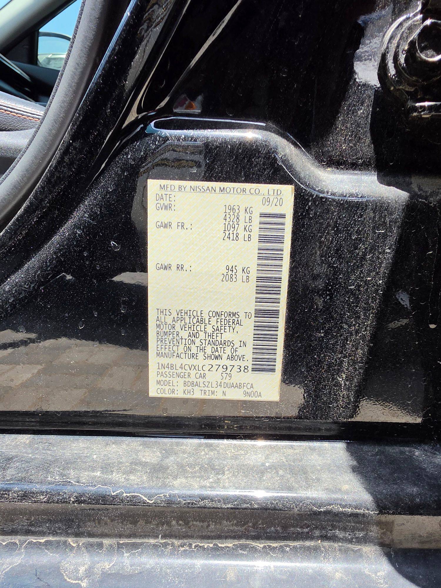 NISSAN ALTIMA 2020 - Marhaba Auction Used Cars - Image 10