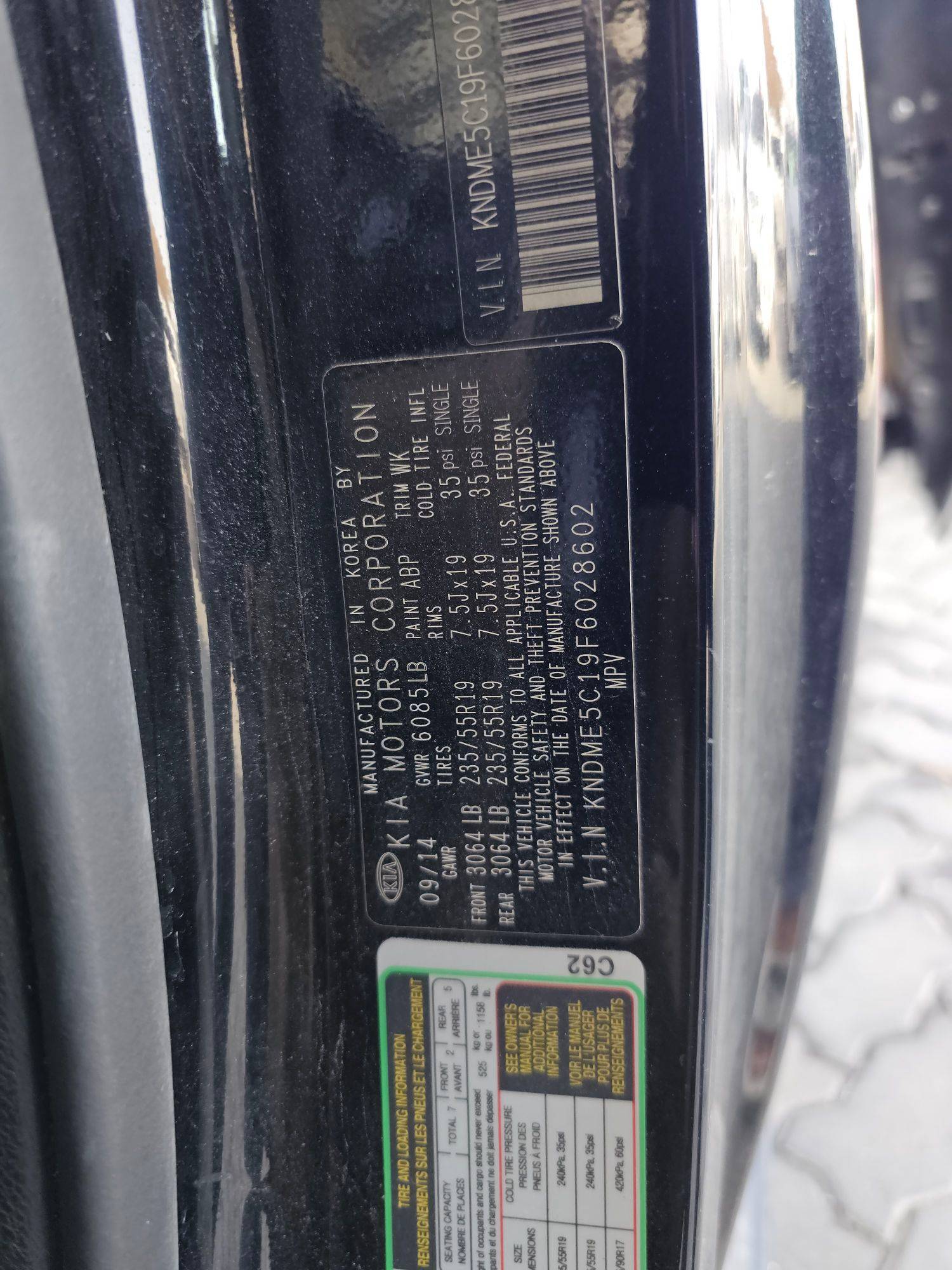 2015 KIA SEDONA — 164034 Miles — Lot 6028602 — Souq - Marhaba Auctions Used Cars - Image 10