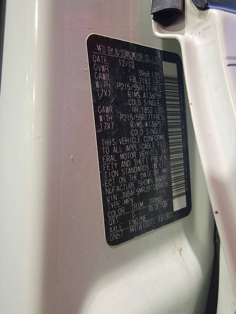 2011 NISSAN JUKE — 128231 Miles — Lot BT009426 — Main - Marhaba Auctions Used Cars - Image 8