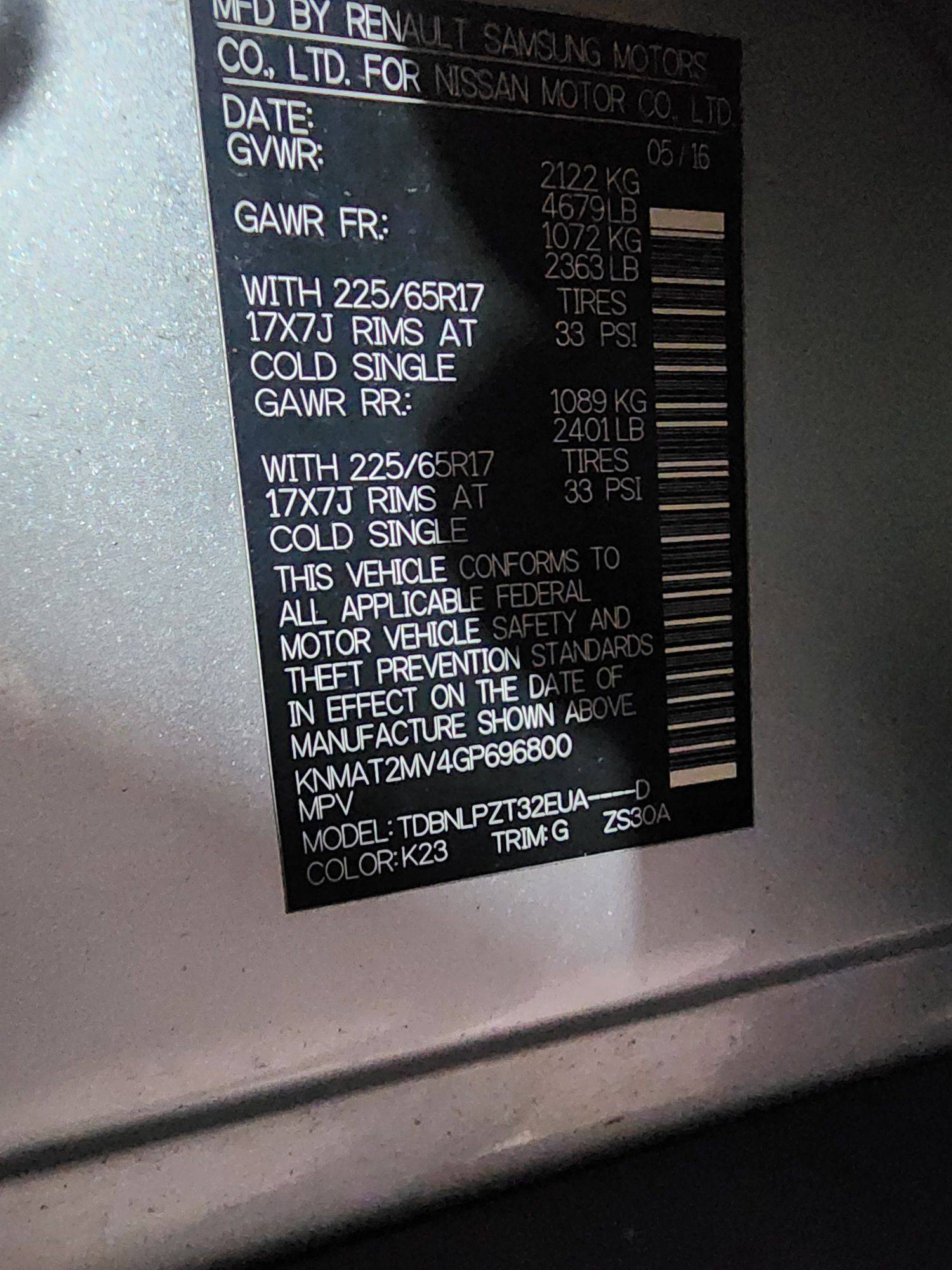 NISSAN ROGUE 2016 - Marhaba Auction Used Cars - Image 11