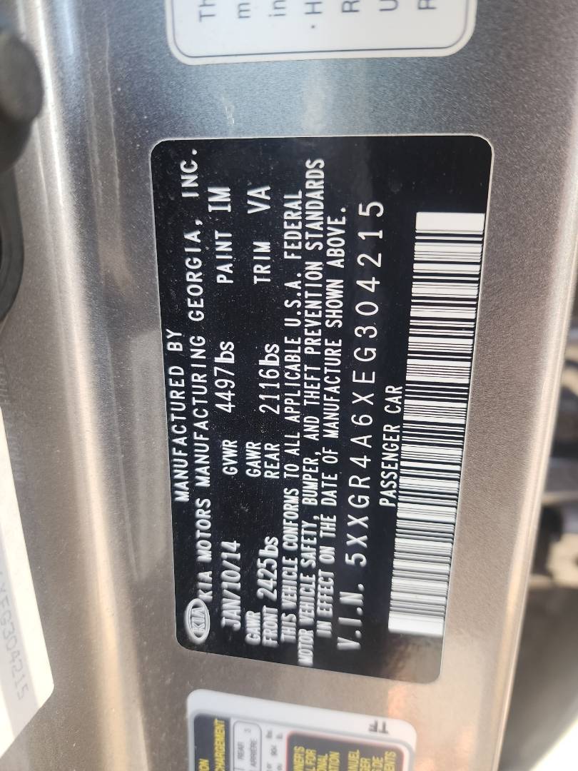 2014 KIA OPTIMA — 122295 Miles — Lot 74377053 - Marhaba Auctions Used Cars - Image 5