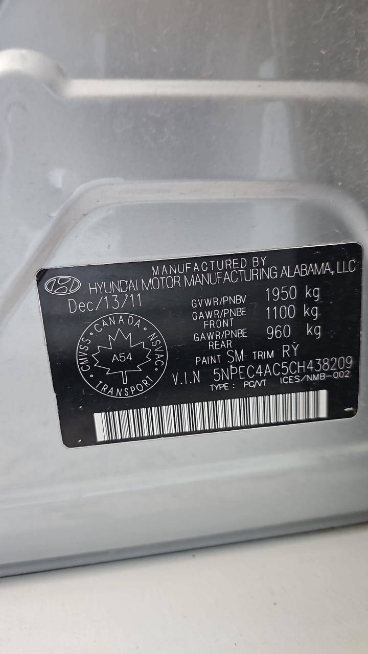 HYUNDAI SONATA 2012 - Marhaba Auction Used Cars - Image 6