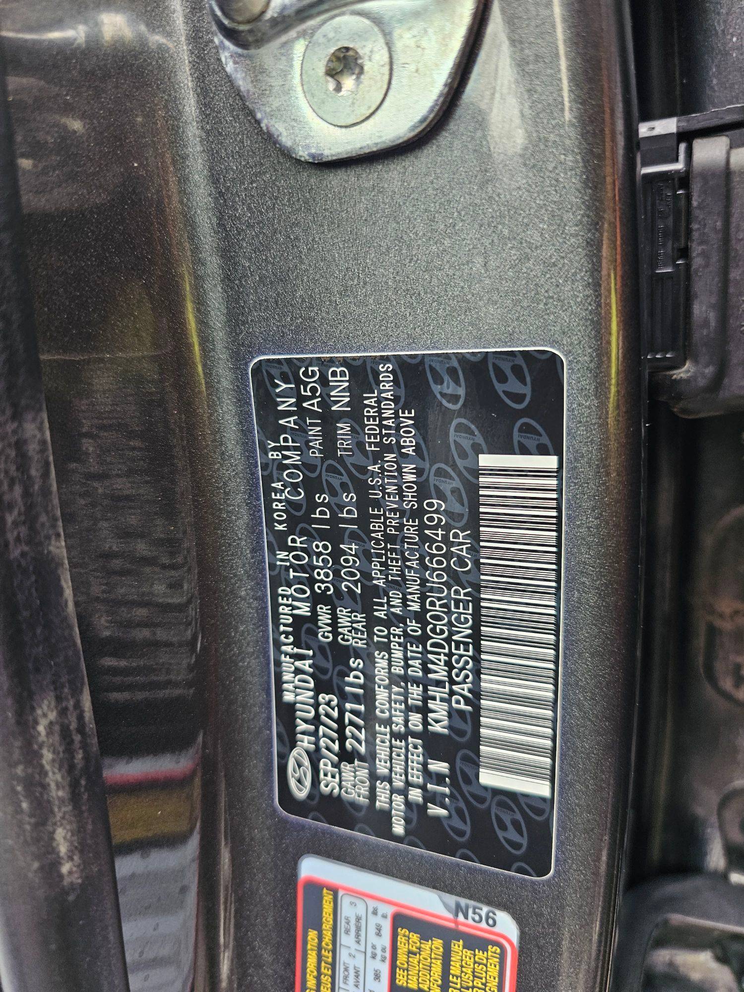 HYUNDAI ELANTRA 2024 - Marhaba Auction Used Cars - Image 9