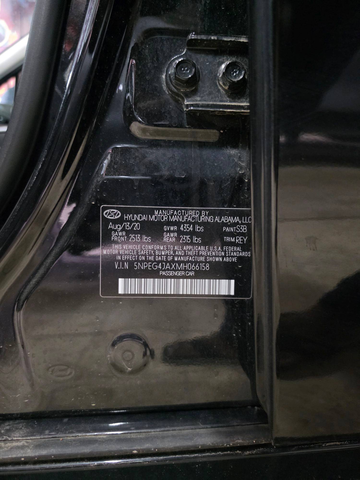 2021 HYUNDAI SONATA — 63950 Miles — Lot H066158 - Marhaba Auctions Used Cars - Image 9
