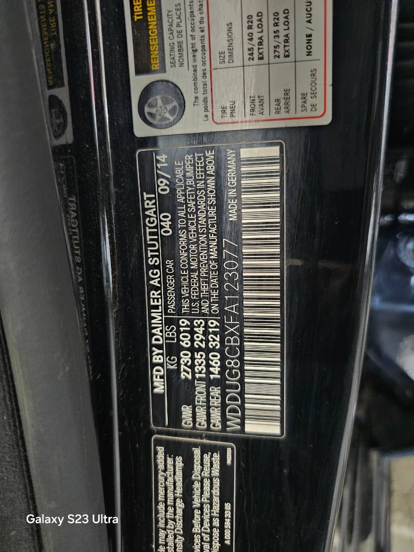 2015 MERCEDES BENZ S 550 — 92392 Miles — Lot FA123077 — Main - Marhaba Auctions Used Cars - Image 10