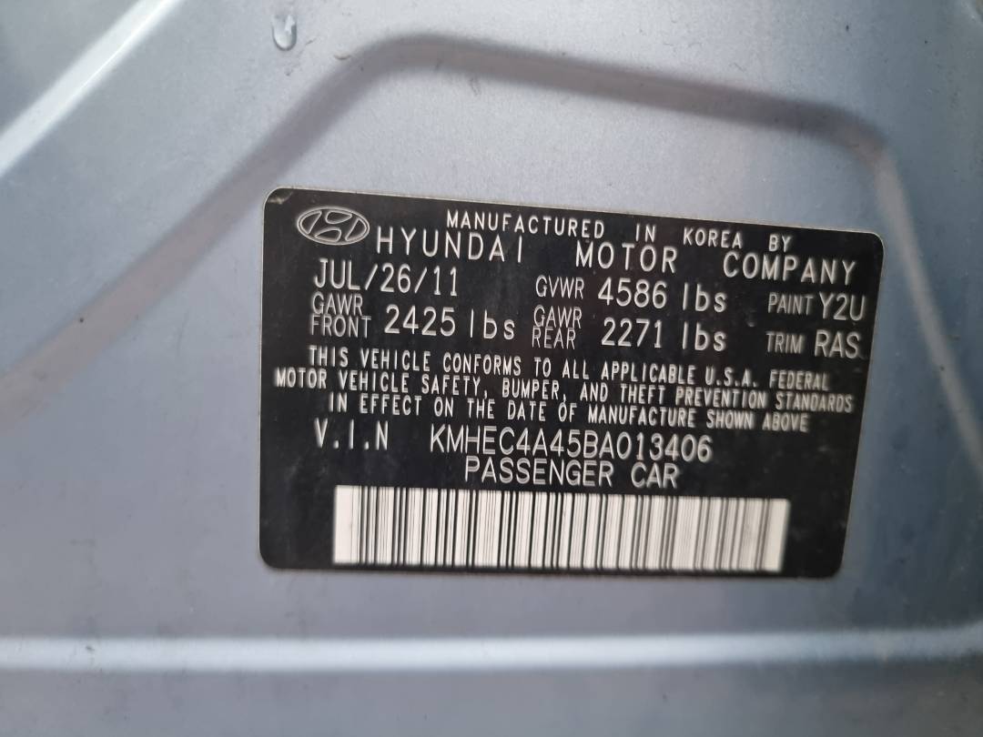 HYUNDAI SONATA 2011 - Marhaba Auction Used Cars - Image 11