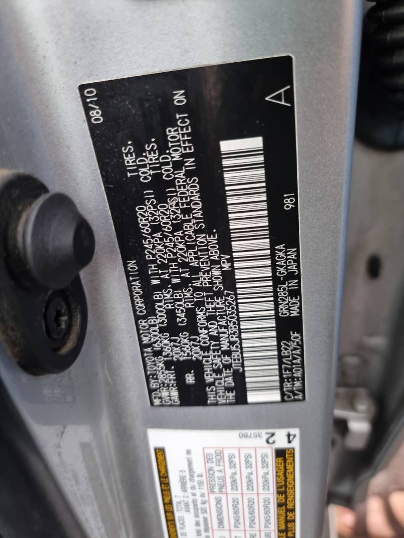 TOYOTA 4RUNNER SR5 2011 - Marhaba Auction Used Cars - Image 9