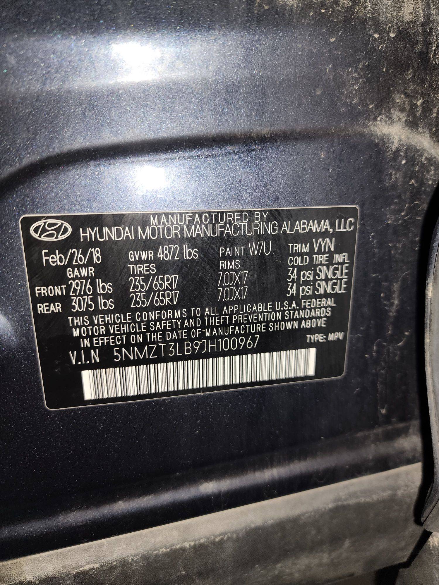 HYUNDAI SANTA FE SPORT 2018 - Marhaba Auction Used Cars - Image 10