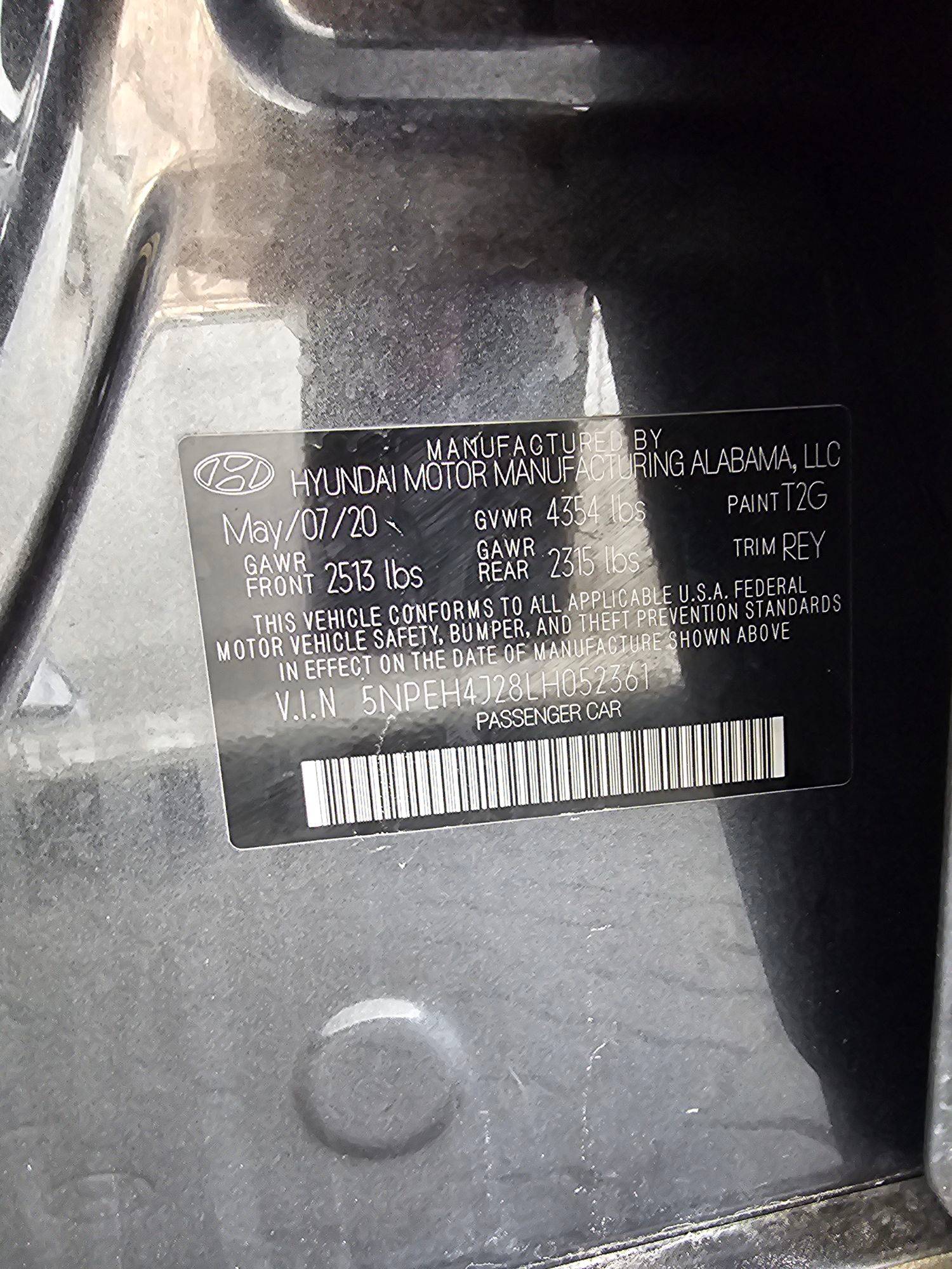 2020 HYUNDAI SONATA — 54267 Miles — Lot 28LH052361 — Ind. 12 - Marhaba Auctions Used Cars - Image 11