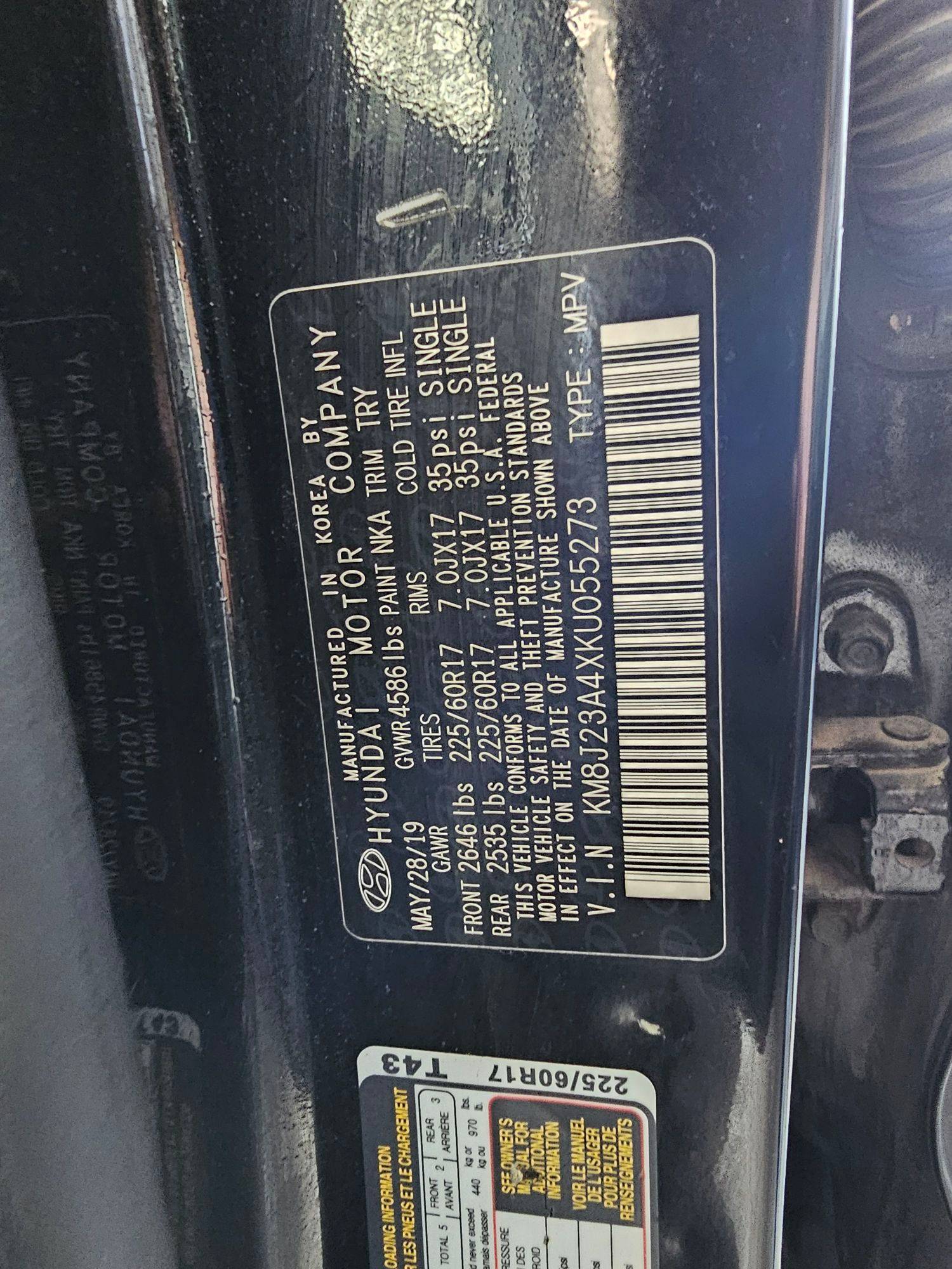 2019 HYUNDAI TUCSON — 143266 Miles — Lot 88734645 — Souq - Marhaba Auctions Used Cars - Image 8