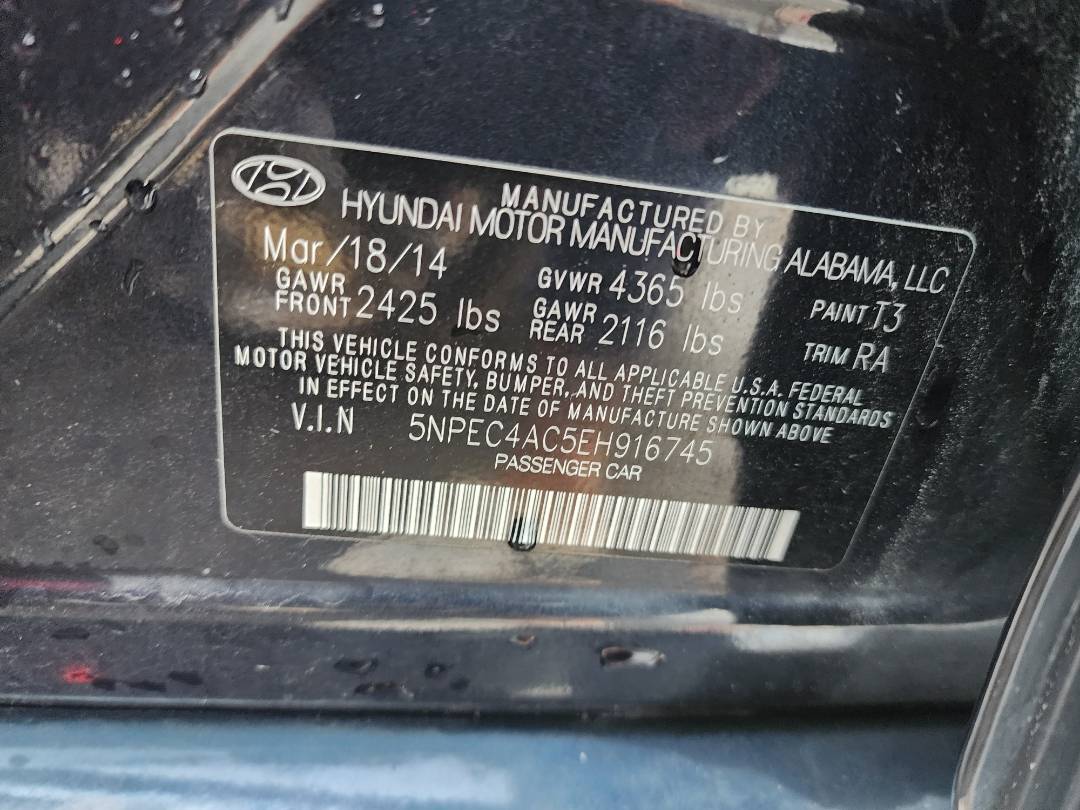 2014 HYUNDAI SONATA — 158571 Miles — Lot 37703274 - Marhaba Auctions Used Cars - Image 5