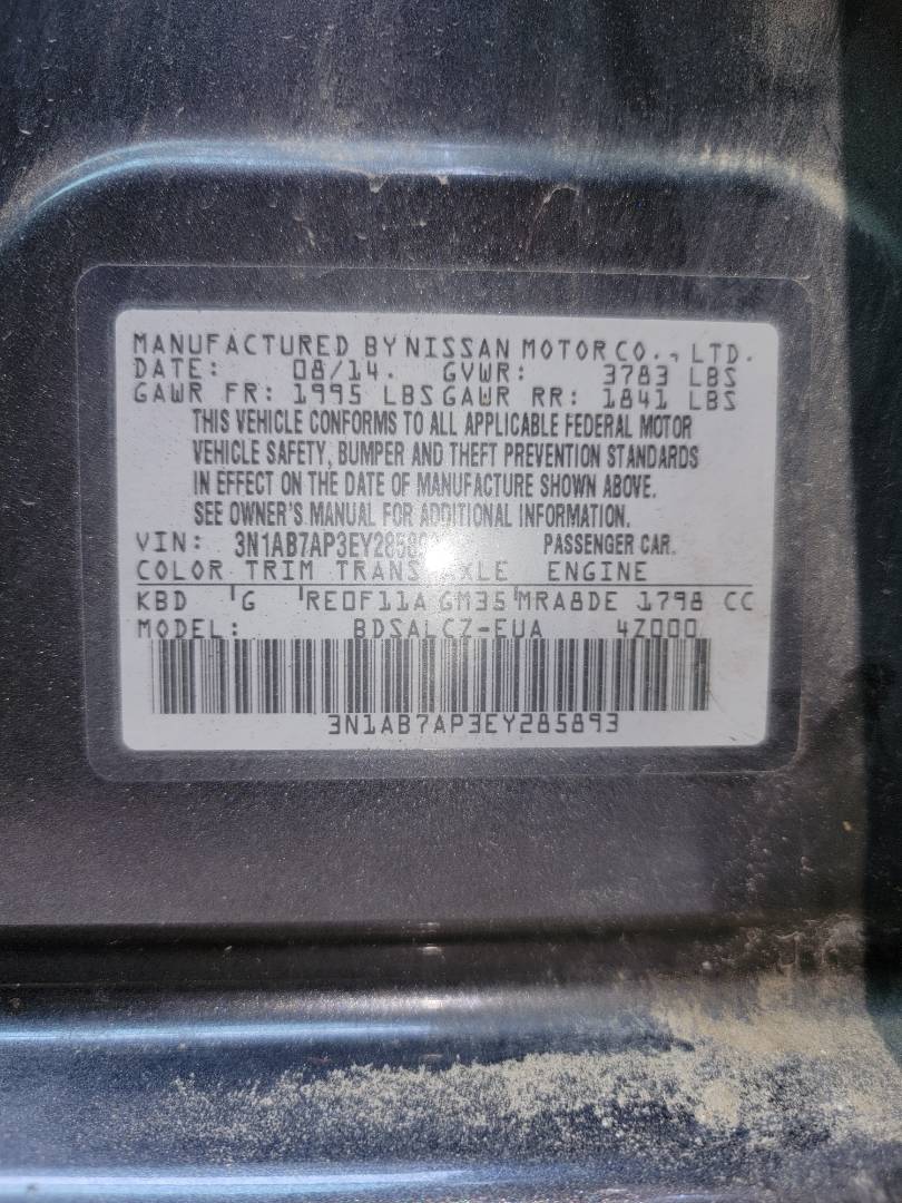 2014 NISSAN SENTRA — 187254 Miles — Lot 73377643 - Marhaba Auctions Used Cars - Image 8