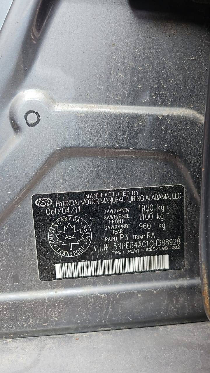 HYUNDAI SONATA 2012 - Marhaba Auction Used Cars - Image 4