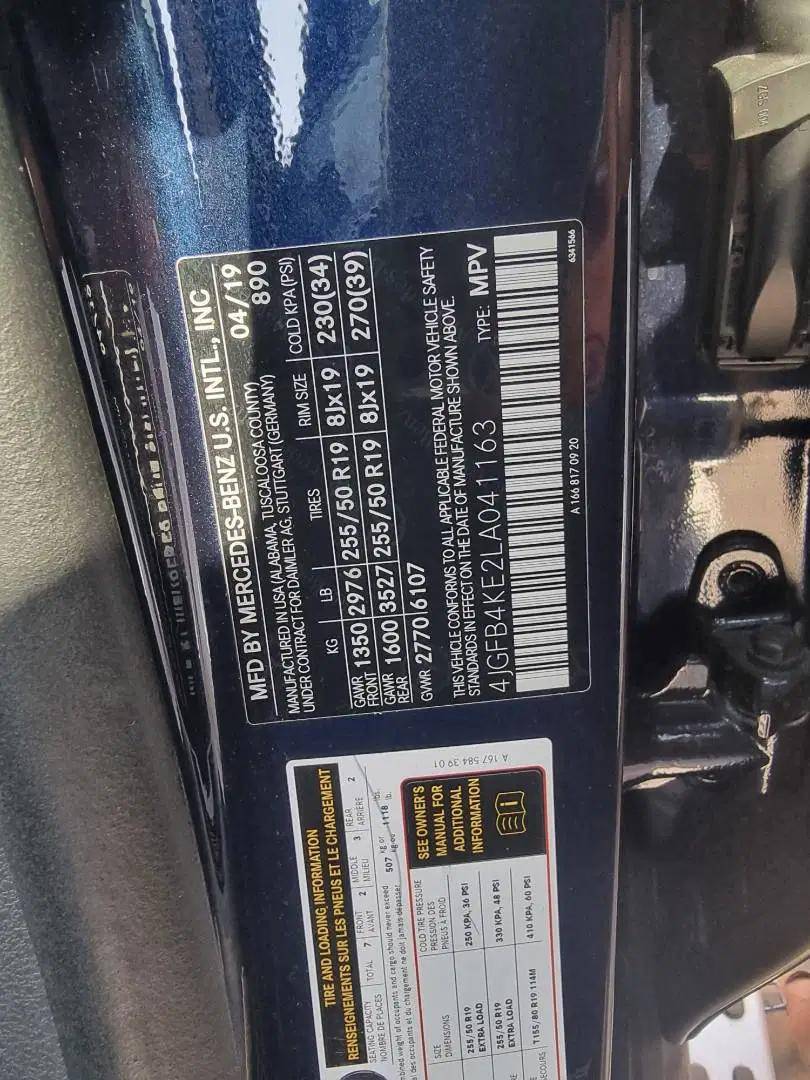 MERCEDES BENZ GLE 350 2020 - Marhaba Auction Used Cars - Image 7