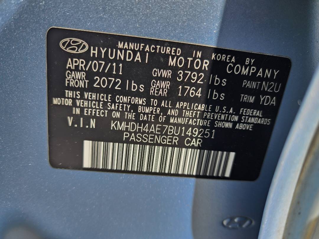 2011 HYUNDAI ELANTRA — 173454 Miles — Lot 78854873 - Marhaba Auctions Used Cars - Image 5