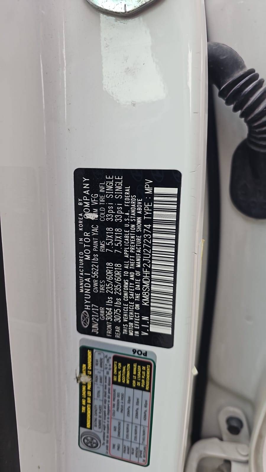 HYUNDAI SANTA FE 2018 - Marhaba Auction Used Cars - Image 6