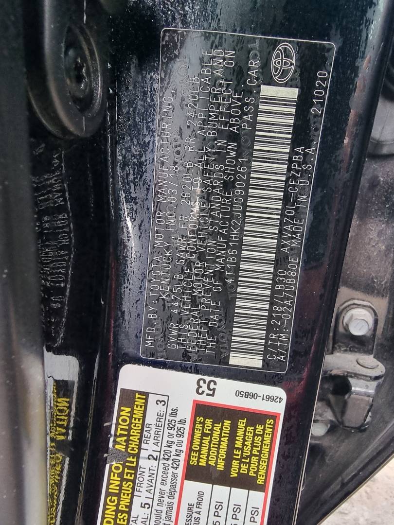 TOYOTA CAMRY 2018 - Marhaba Auction Used Cars - Image 9