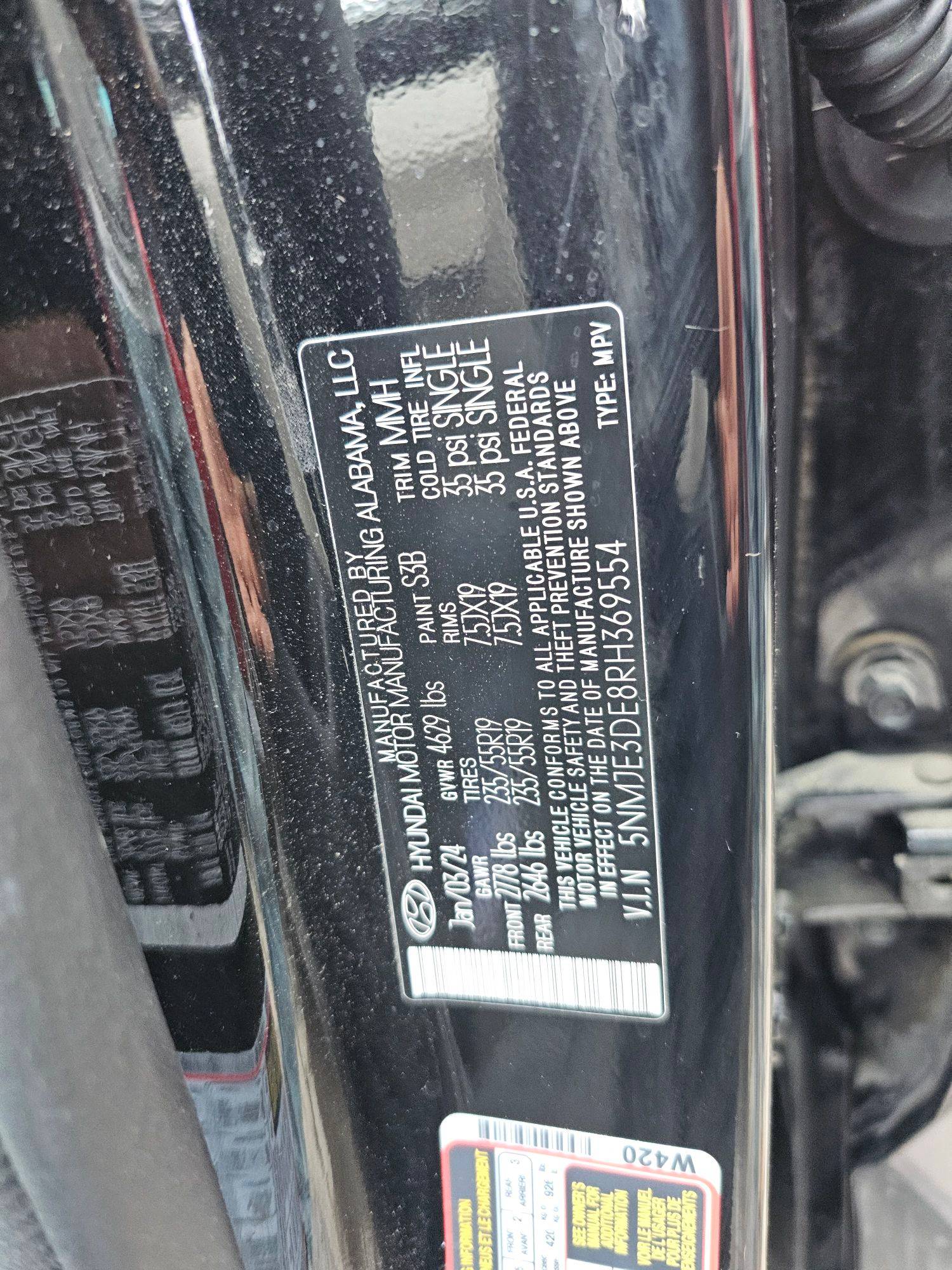 2024 HYUNDAI TUCSON — 4357 Miles — Lot H369554 — Souq - Marhaba Auctions Used Cars - Image 10