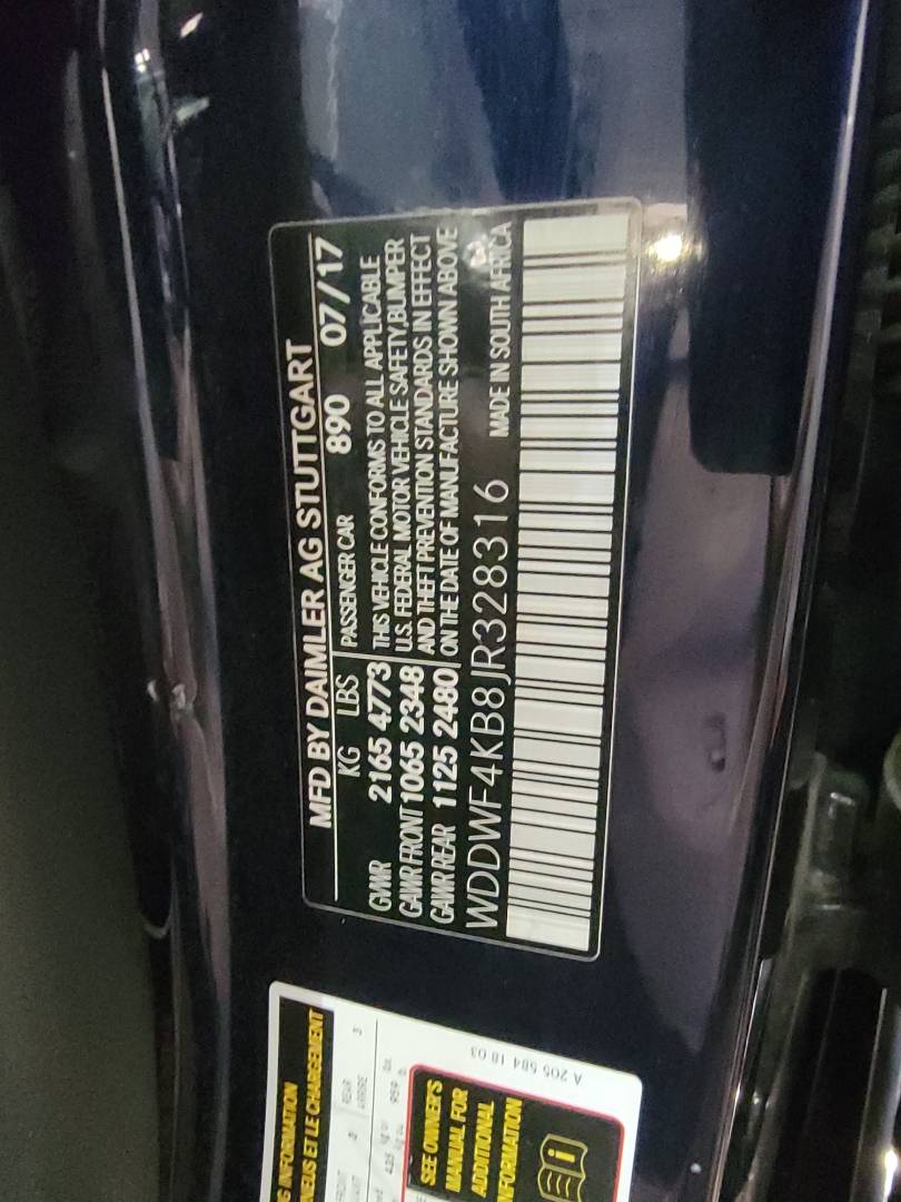 2018 MERCEDES BENZ C300 — 59716 Miles — Lot JR328316 — Ind. 12 - Marhaba Auctions Used Cars - Image 10