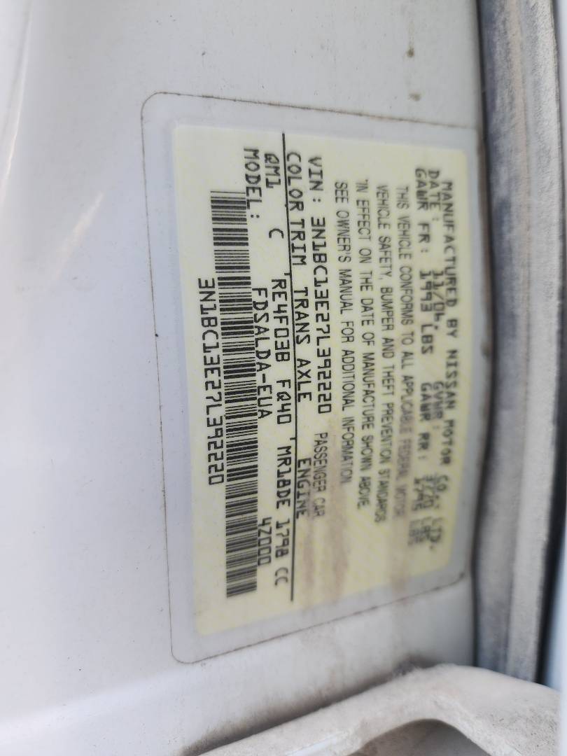 2007 NISSAN VERSA — 117772 Miles — Lot 38891901 — Main - Marhaba Auctions Used Cars - Image 4