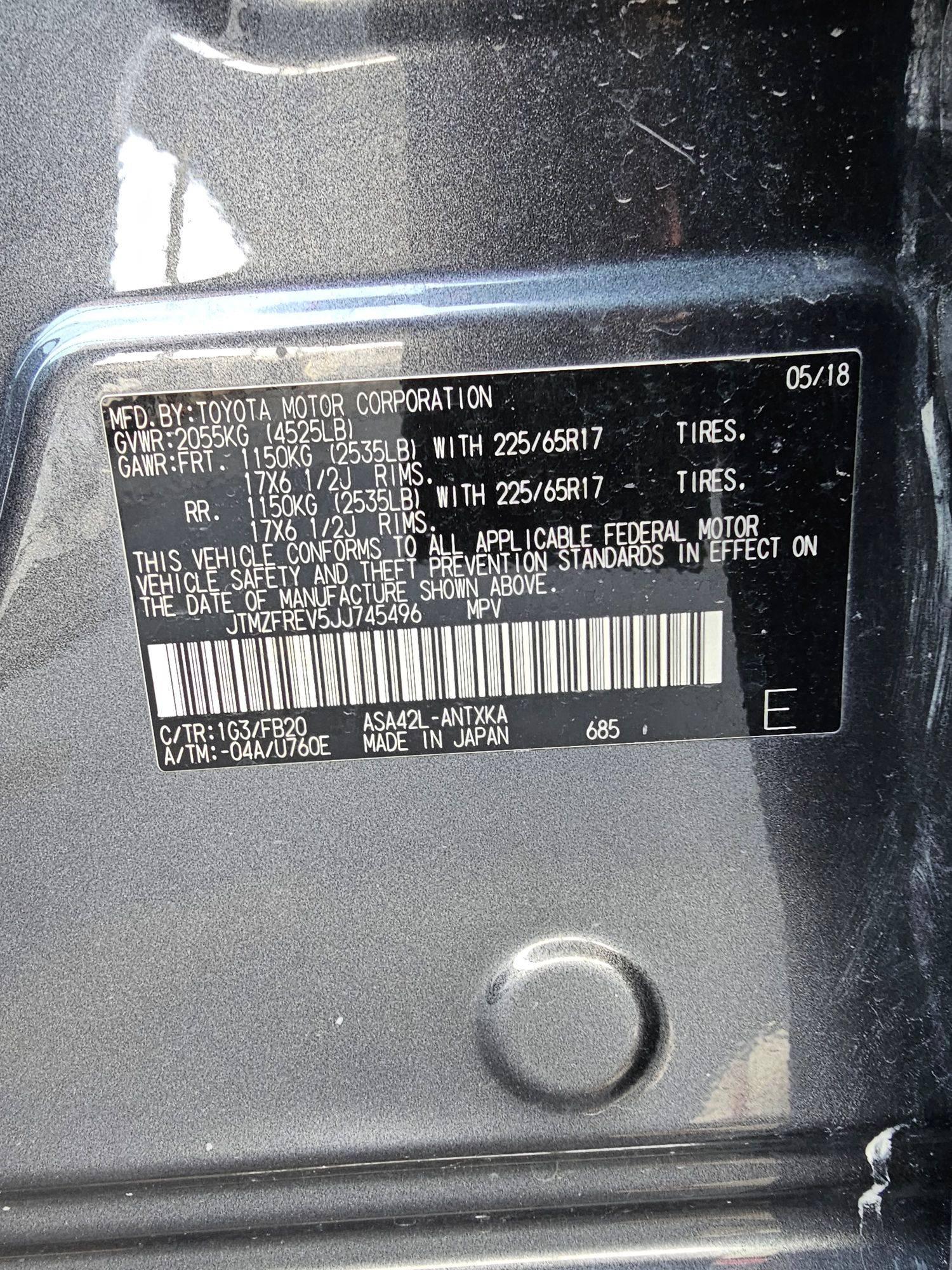 2018 TOYOTA RAV4 — 50352 Miles — Lot JJ745496 — Souq - Marhaba Auctions Used Cars - Image 9