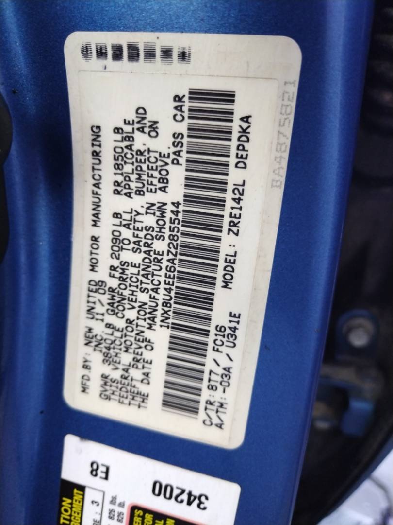 2010 TOYOTA COROLLA — 187769 Miles — Lot 69111233 - Marhaba Auctions Used Cars - Image 9