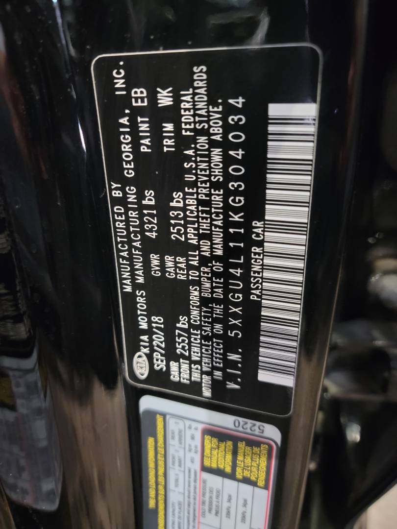 2019 KIA OPTIMA — 56731 Miles — Lot 304034 - Marhaba Auctions Used Cars - Image 8