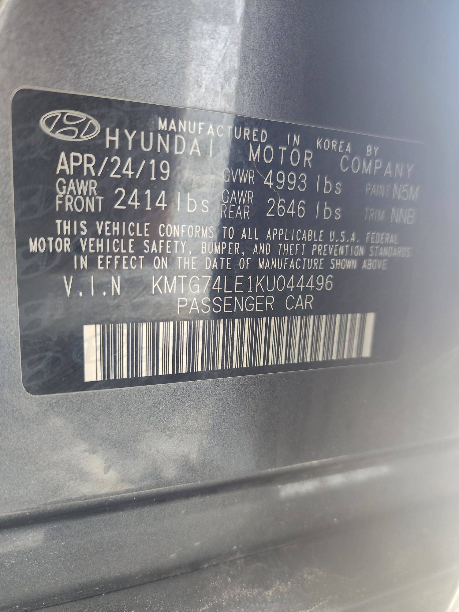 2019 GENESIS G70 — 47088 Miles — Lot 61288653 - Marhaba Auctions Used Cars - Image 3