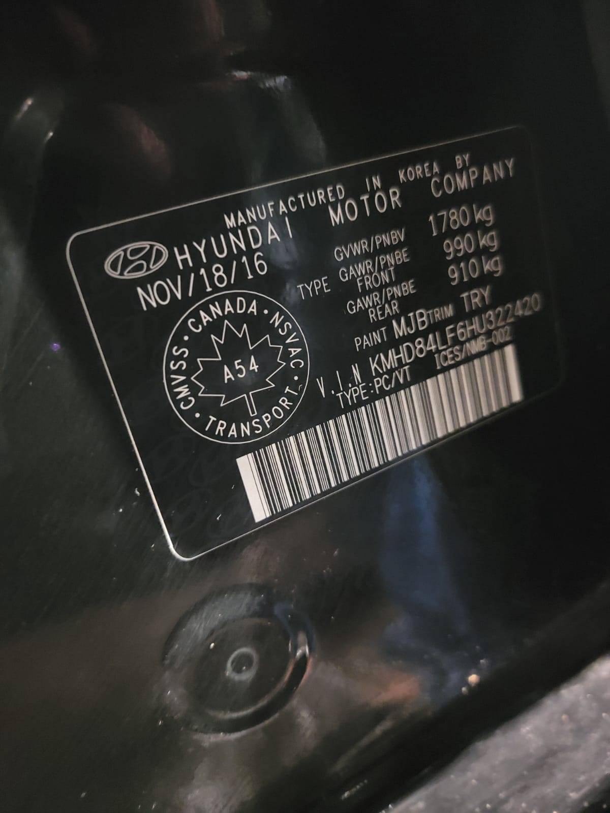 HYUNDAI ELANTRA 2017 - Marhaba Auction Used Cars - Image 9