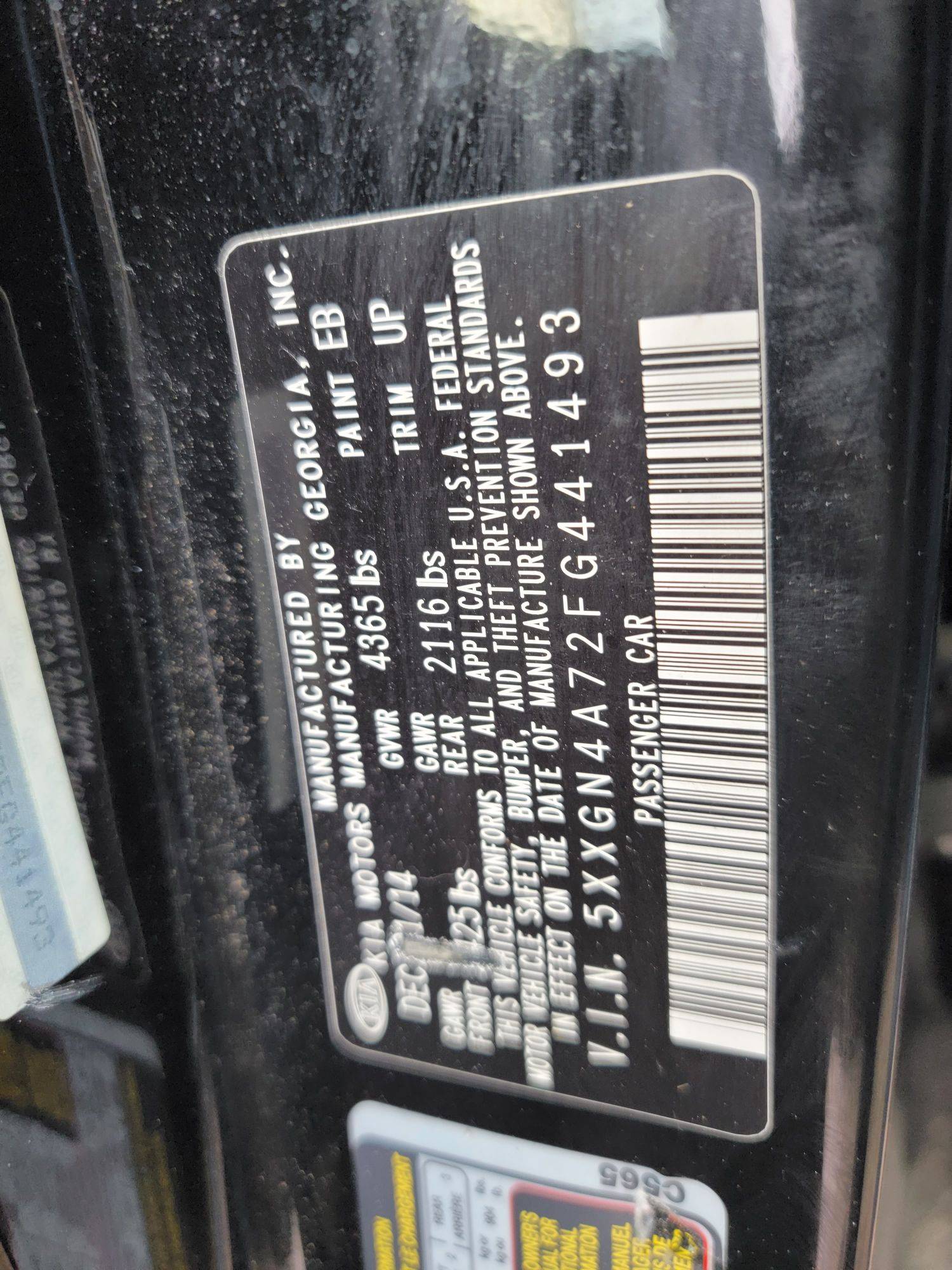 2015 KIA OPTIMA — 151473 Miles — Lot G441493 — Main - Marhaba Auctions Used Cars - Image 10