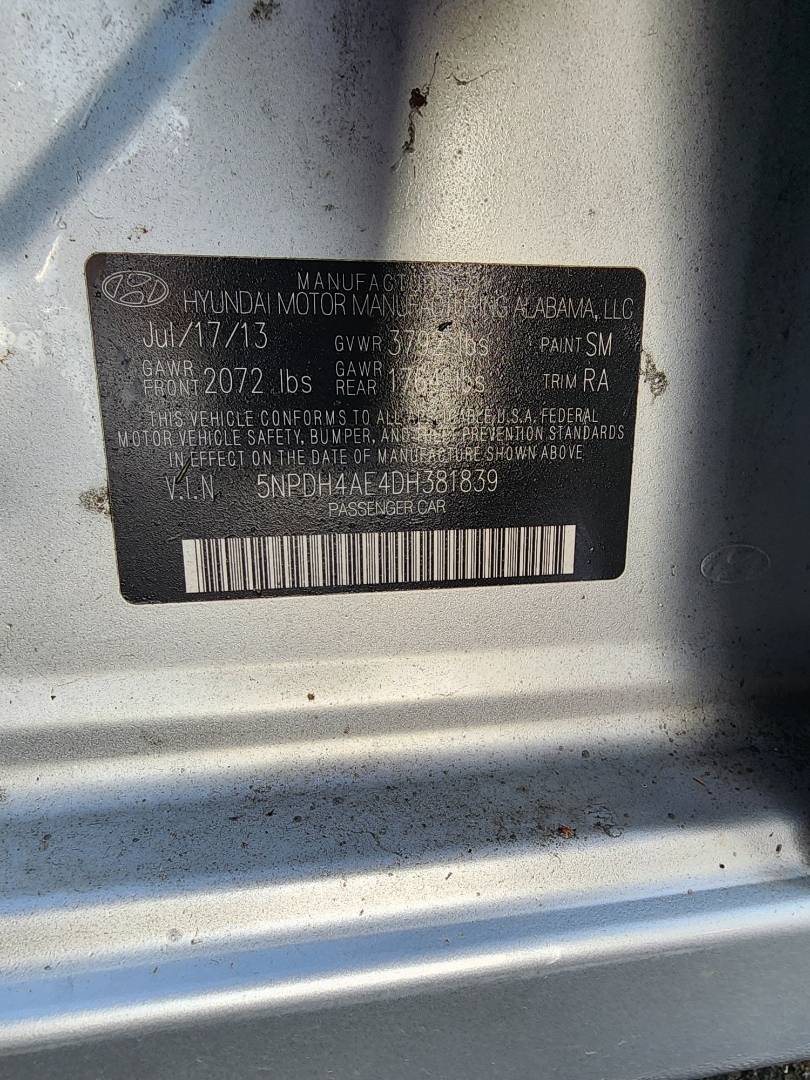 2013 HYUNDAI ELANTRA — 135507 Miles — Lot 37996288 - Marhaba Auctions Used Cars - Image 5