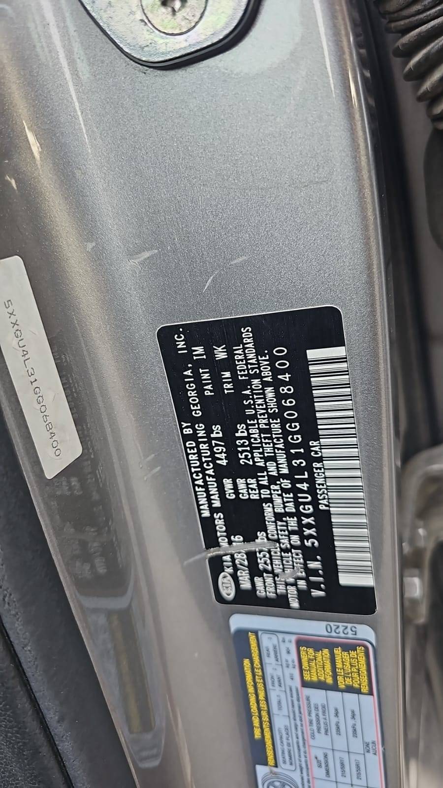 KIA OPTIMA 2016 - Marhaba Auction Used Cars - Image 5