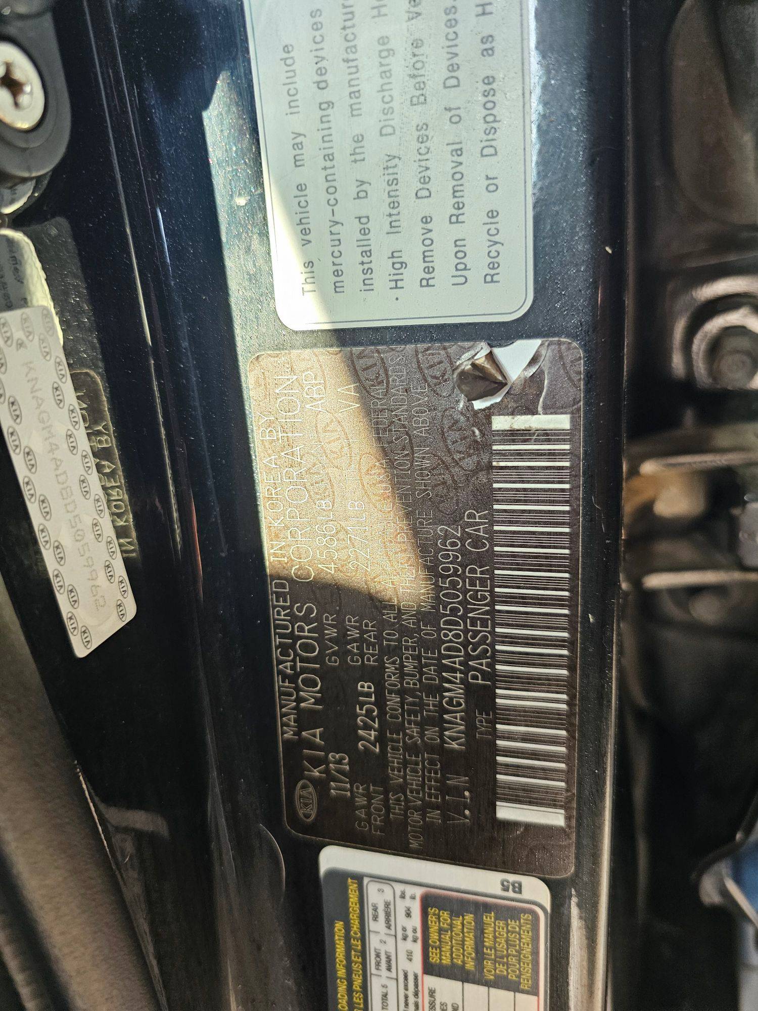 2013 KIA OPTIMA — 187576 Miles — Lot 43022738 — Main - Marhaba Auctions Used Cars - Image 11