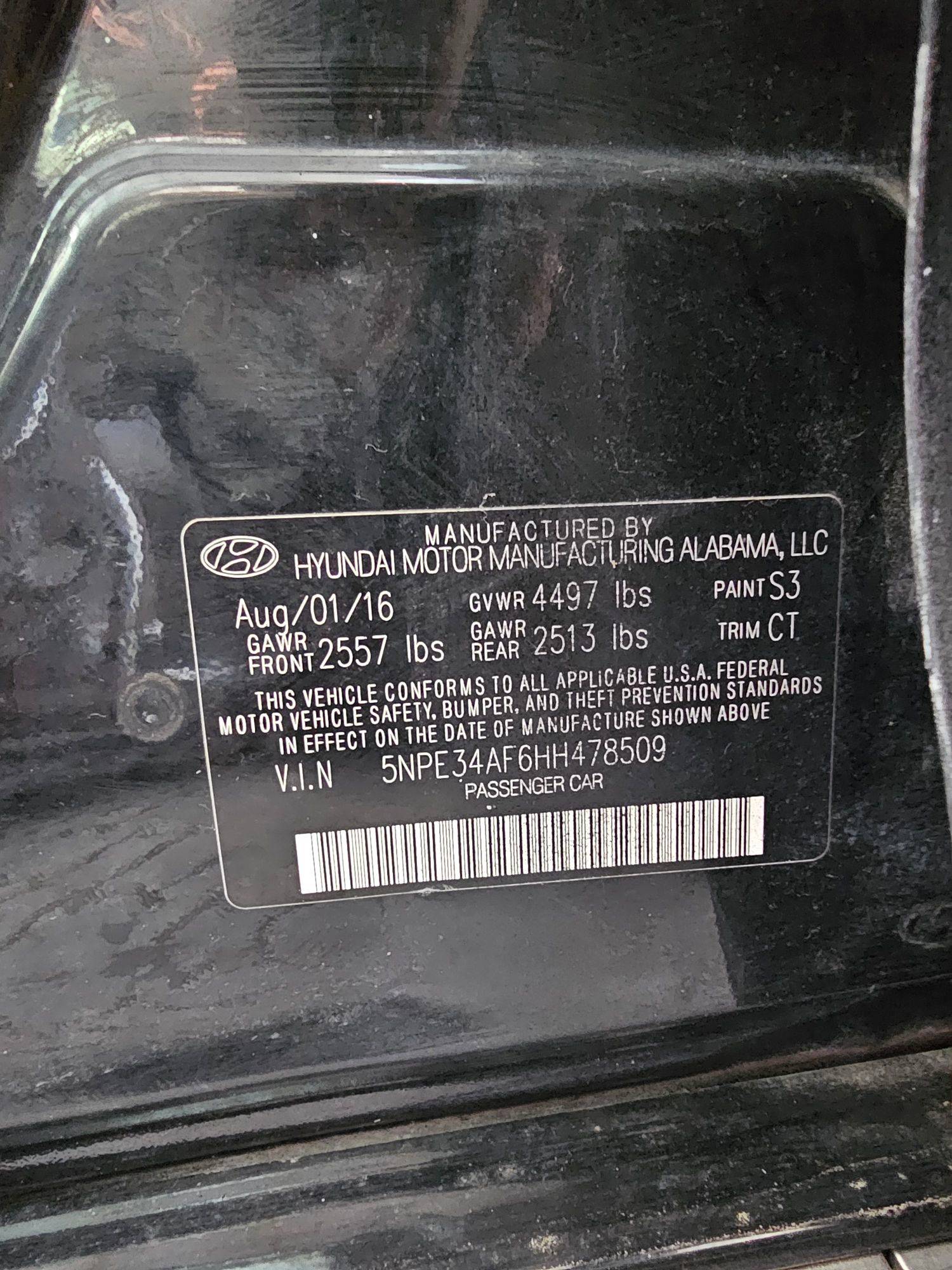 2017 HYUNDAI SONATA — 125400 Miles — Lot 41805105 — Main - Marhaba Auctions Used Cars - Image 10