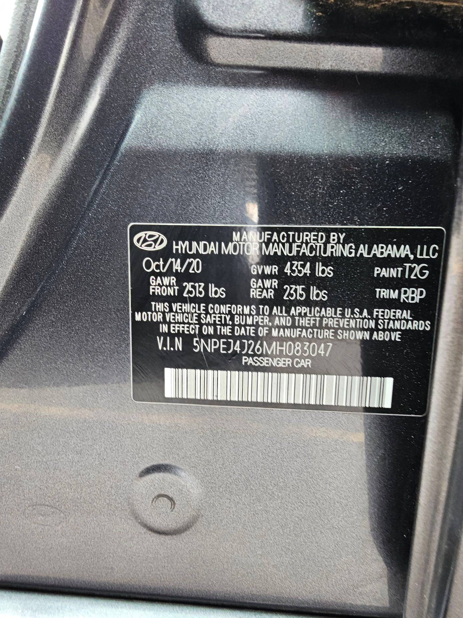 HYUNDAI SONATA 2021 - Marhaba Auction Used Cars - Image 9