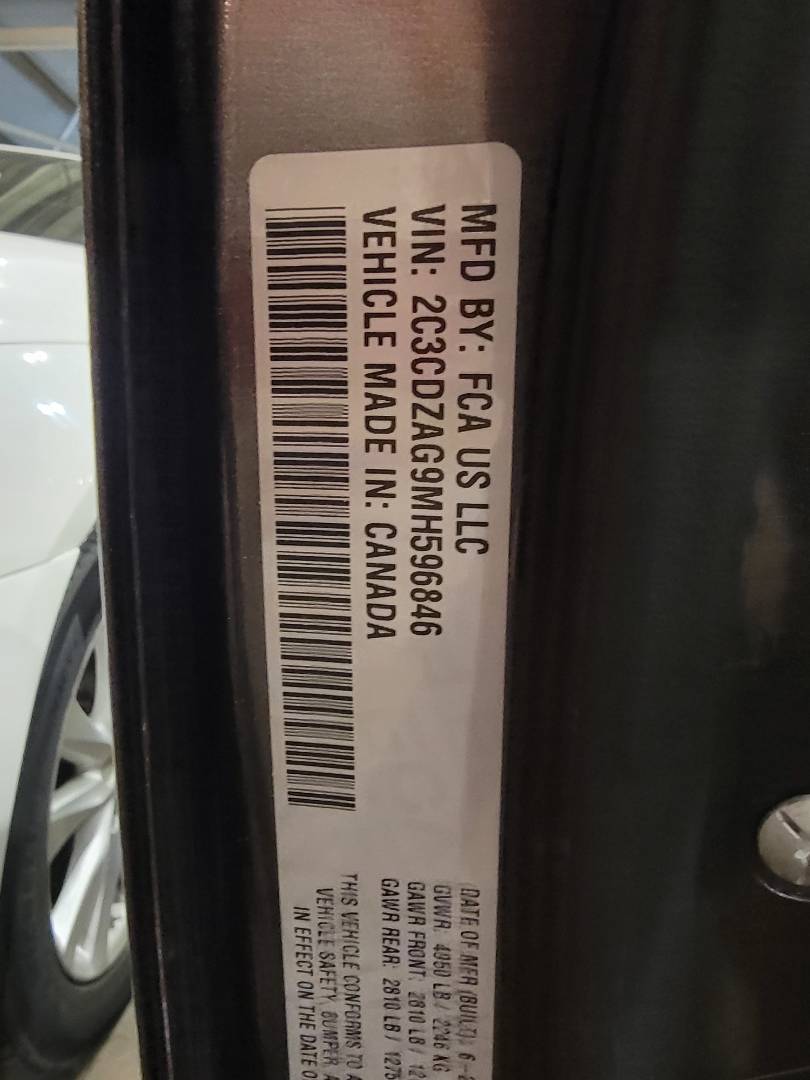 2021 DODGE CHALLENGER — 36611 Miles — Lot H596846 — Main - Marhaba Auctions Used Cars - Image 9