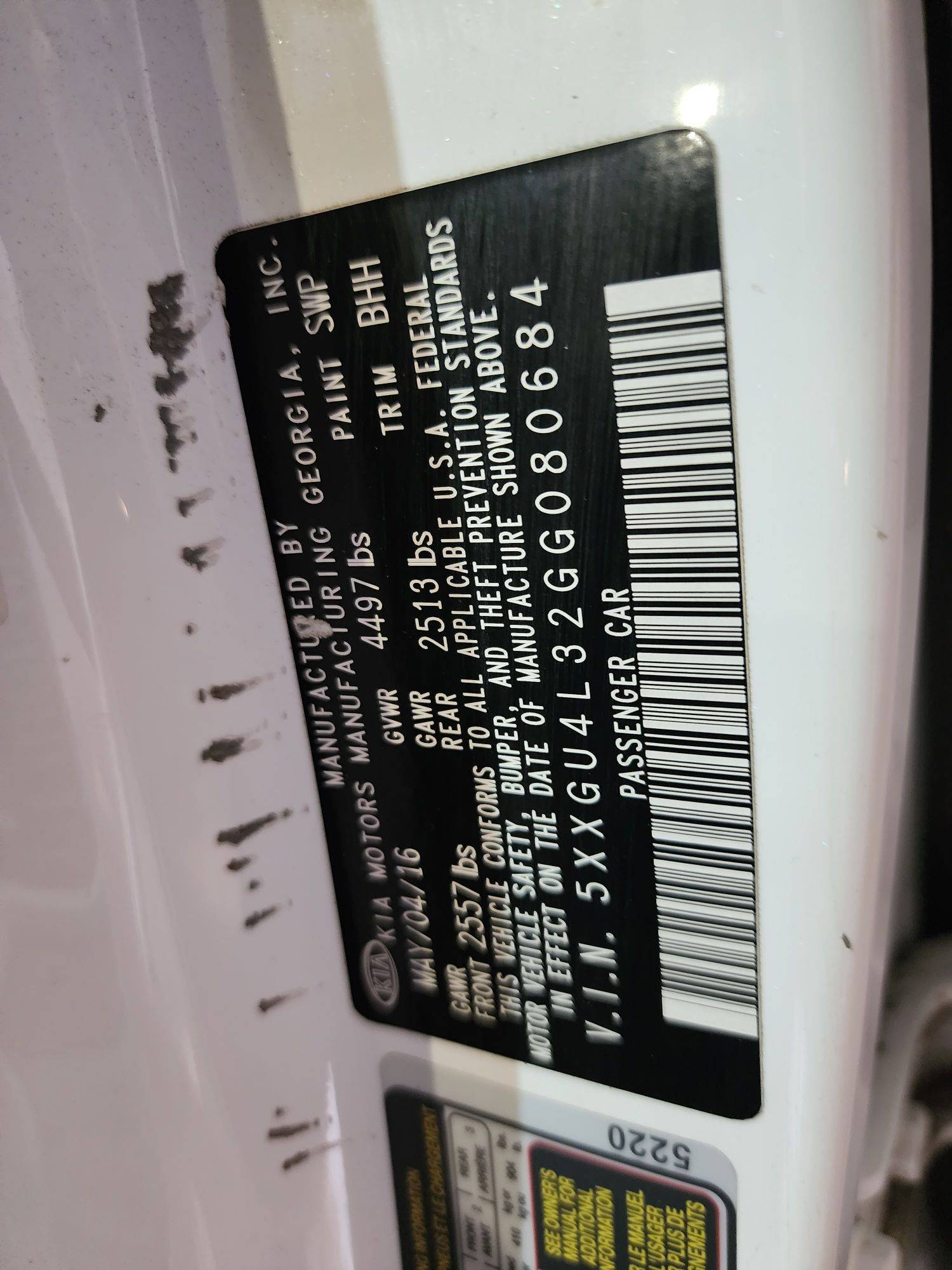 KIA OPTIMA 2016 - Marhaba Auction Used Cars - Image 11