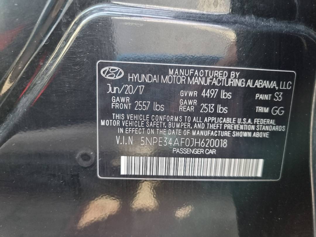 2018 HYUNDAI SONATA — 101195 Miles — Lot 215487 — Ind. 12 - Marhaba Auctions Used Cars - Image 12
