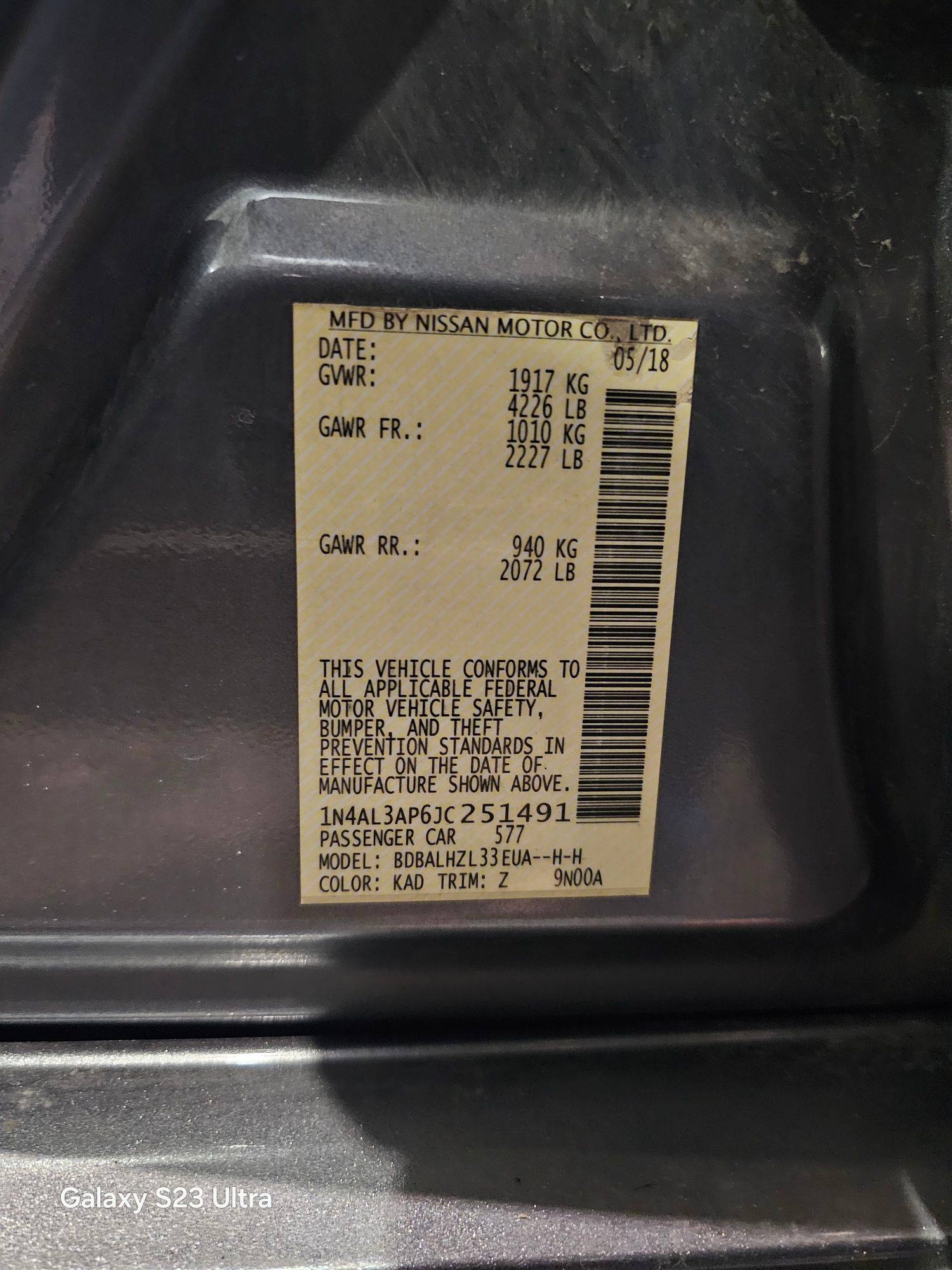 NISSAN ALTIMA 2018 - Marhaba Auction Used Cars - Image 9